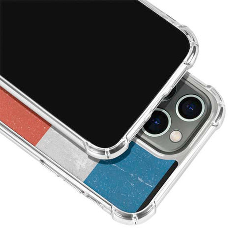 Costa Rican Flag Distressed iPhone 15 Pro Max Clear Case